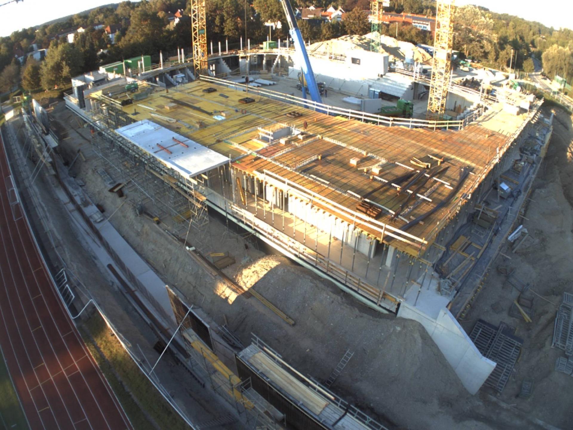 Stadion nimmt zunehmend Gestalt an