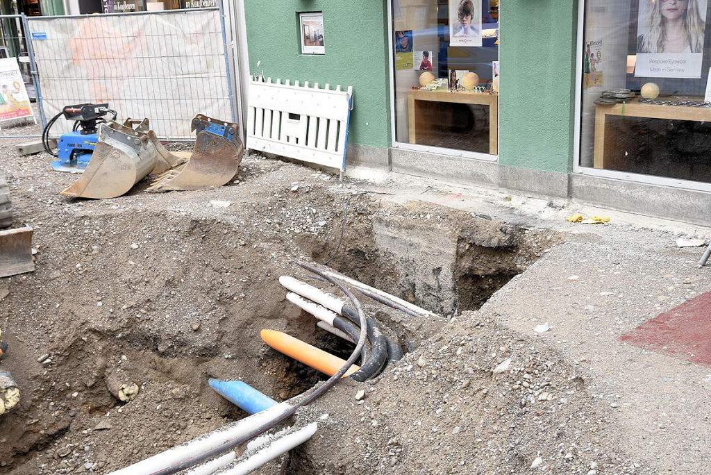 Dieser Hausanschluss hat mehr Zeit gekostet als geplant. Foto: Marketing-Agentur Tenambergen

