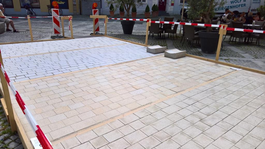 Musterfläche am Obstmarkt