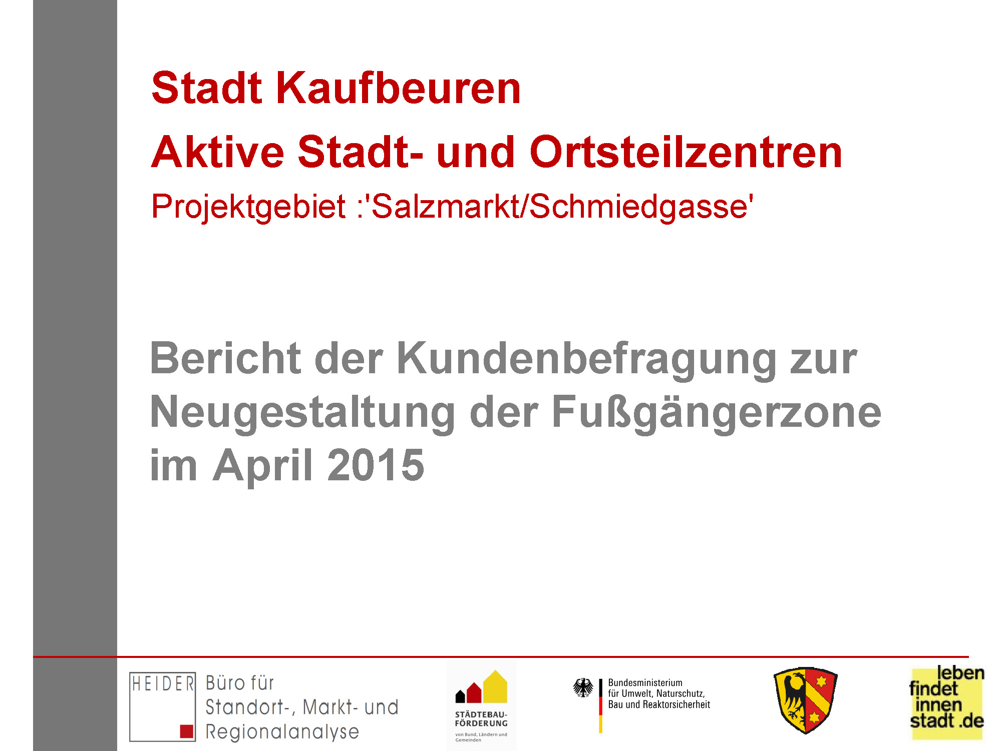 Kundenbefragung 2015