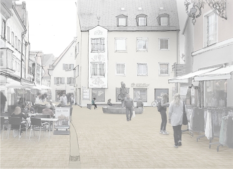  Blick durch die Schmiedgasse auf den Obstmarkt